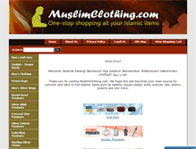 Tablet Screenshot of muslimclothing.com