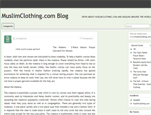 Tablet Screenshot of blog.muslimclothing.com